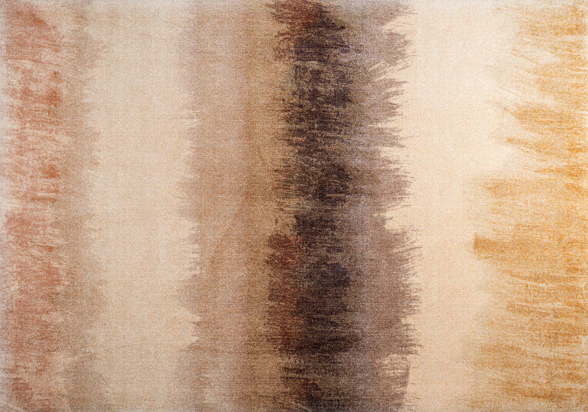 FLACHWEBETEPPICH 140/200 cm Bronze Bands Braun  - Braun, Design, Kunststoff/Textil (140/200cm) - wash+dry