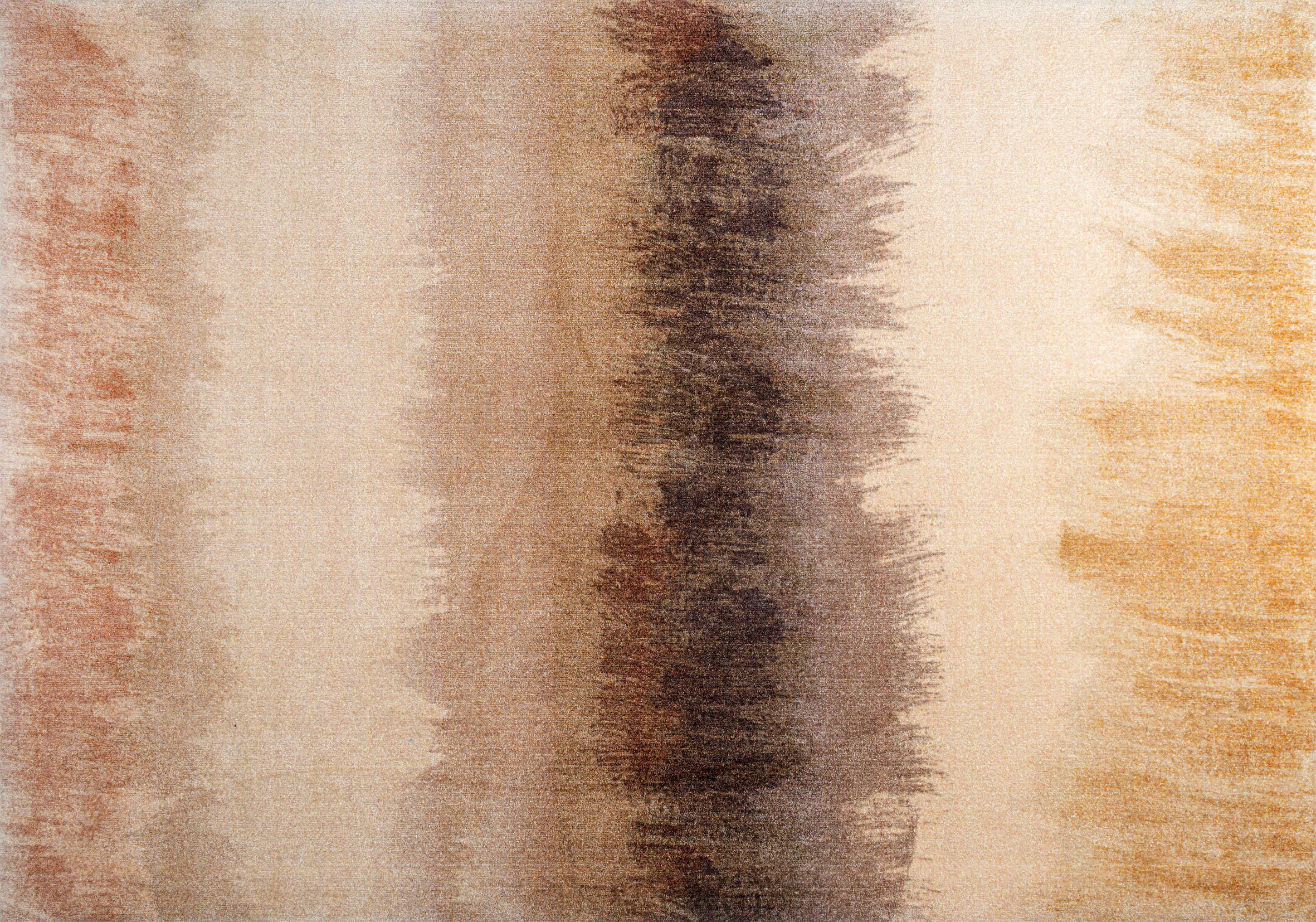 wash+dry Flachwebeteppich Bronze Bands Braun 140x200 cm