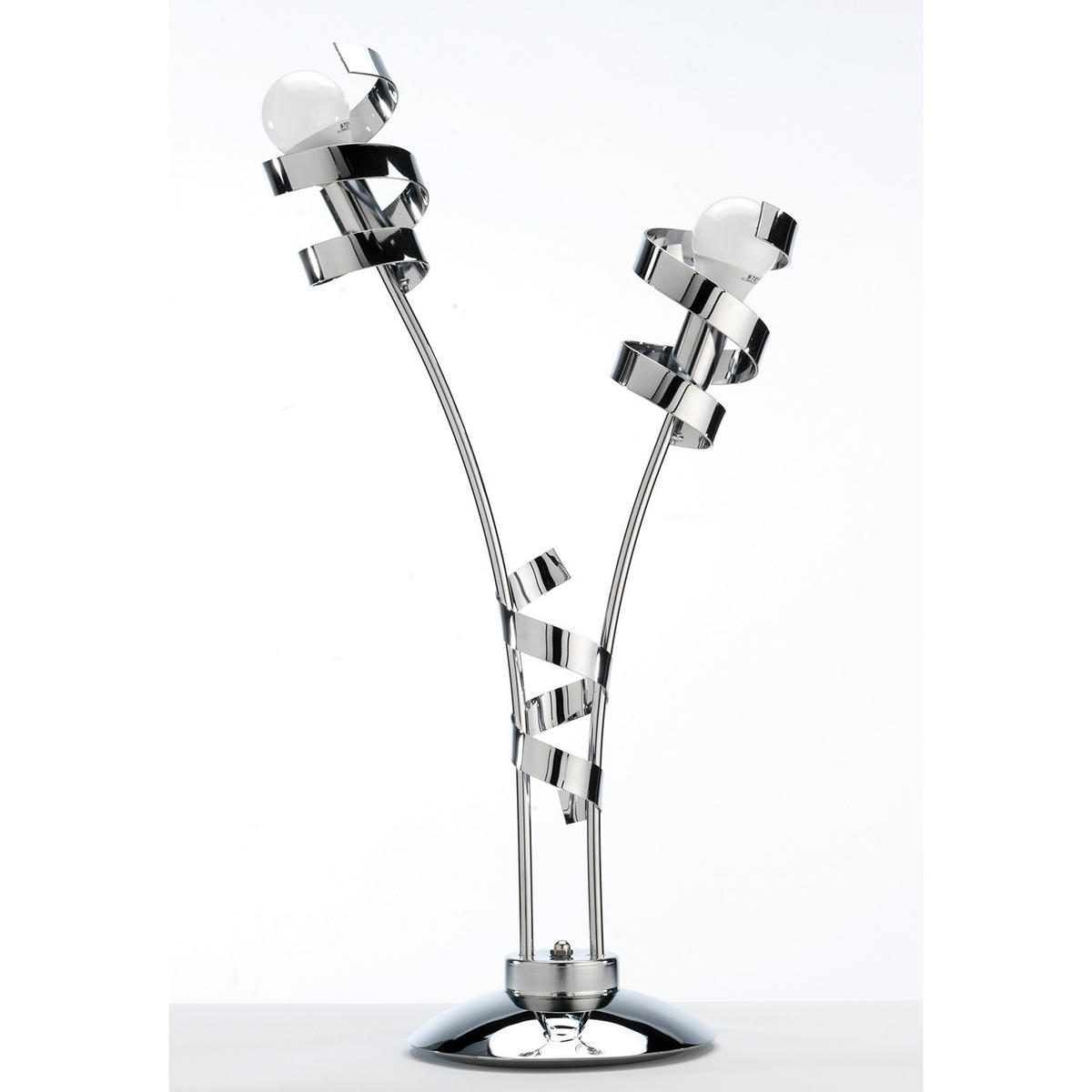 TISCHLEUCHTE 40/65 cm   - Chromfarben, Design, Metall (40/65cm)