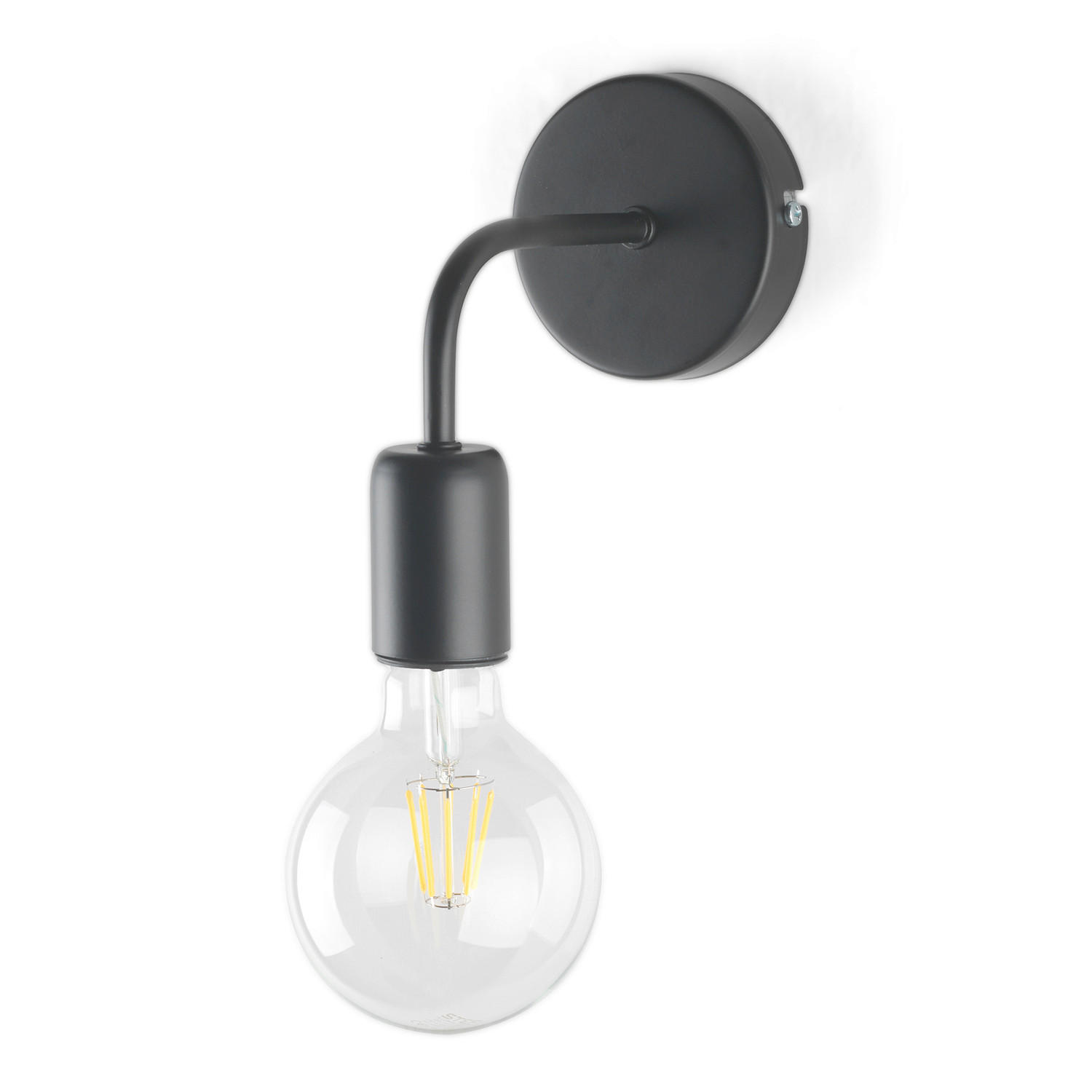 WANDLEUCHTE 10/16/15 cm   - Schwarz, KONVENTIONELL, Metall (10/16/15cm)