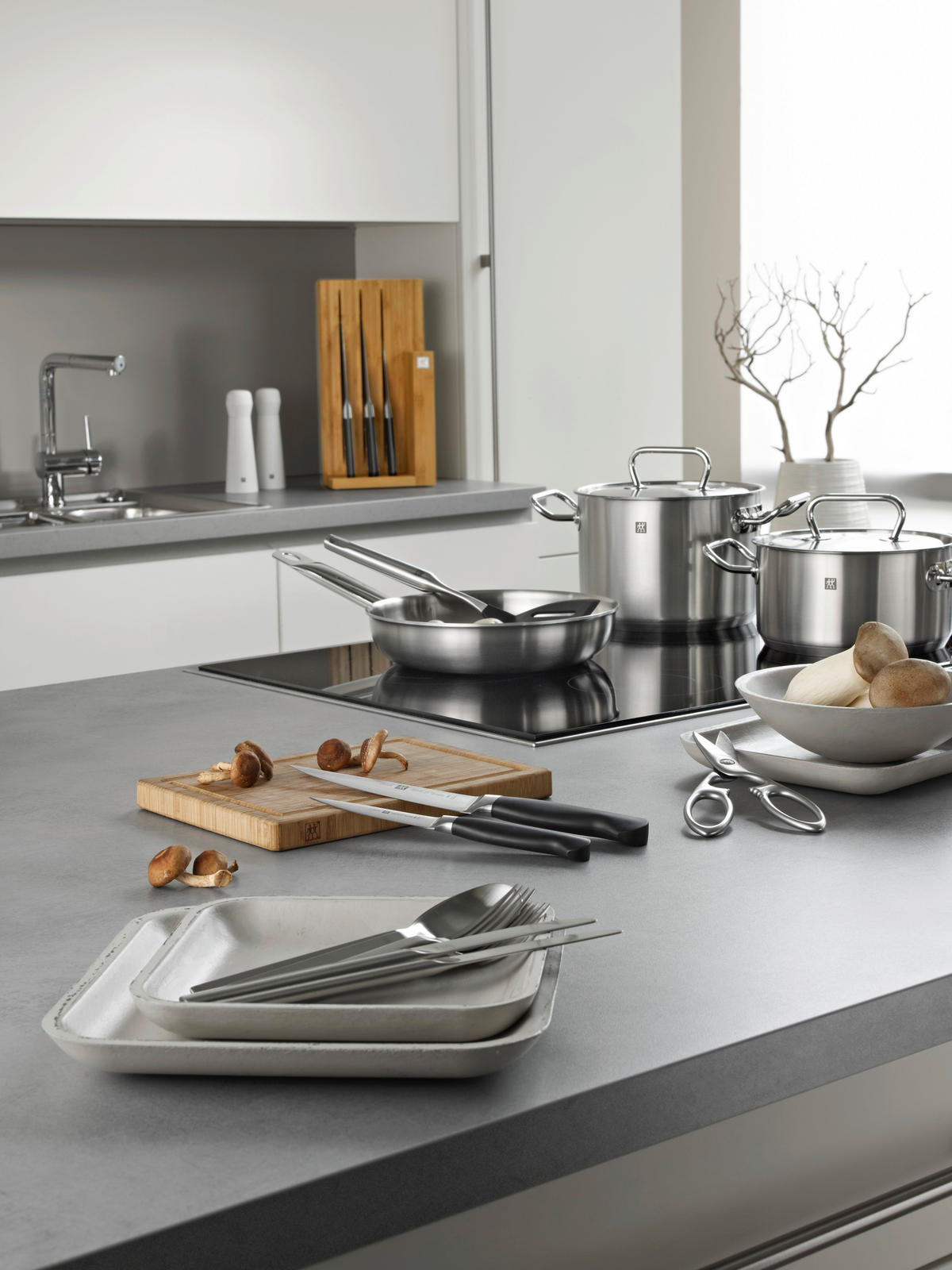 KOCHTOPFSET TWIN CLASSIC MAT. 5-teilig  - Edelstahlfarben, Basics, Metall - Zwilling
