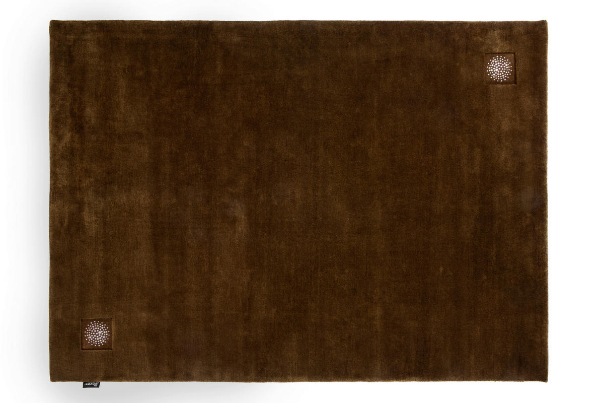 WOLLTEPPICH 170/240 cm Princess Svarowski Braun  - Braun, KONVENTIONELL, Textil (170/240cm) - Linea Natura