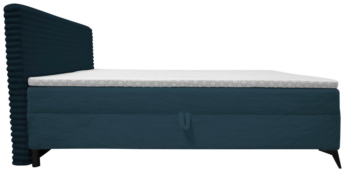 BOXBETT 160/200 cm  in Blau  - Blau/Schwarz, Design, Holz/Holzwerkstoff (160/200cm) - Xora