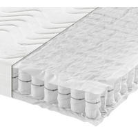 TASCHENFEDERKERNMATRATZE 120/200 cm Höhe ca. 19 cm 7 -Zonen - Weiß, Basics, Textil (120/200cm) - Sleeptex