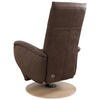 DREHSTUHL Mikrofaser Braun  - Eiche Bianco/Braun, KONVENTIONELL, Holz/Textil (75/112/82cm) - Sit & More