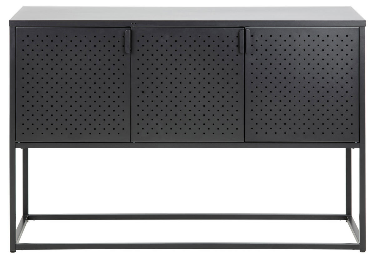 SIDEBOARD 120/80/40 cm  in Schwarz  - Schwarz, Trend, Metall (120/80/40cm) - MID.YOU
