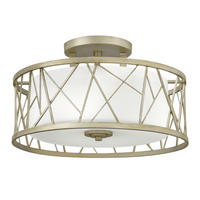 DECKENLEUCHTE  50.8/29.2 cm    - Silberfarben, Modern, Glas/Metall (50.8/29.2cm) - Elstead Lighting