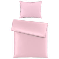 POSTELJNINA SENA 140/220 cm saten roza  - roza, Basics, tekstil (140/220cm) - Novel