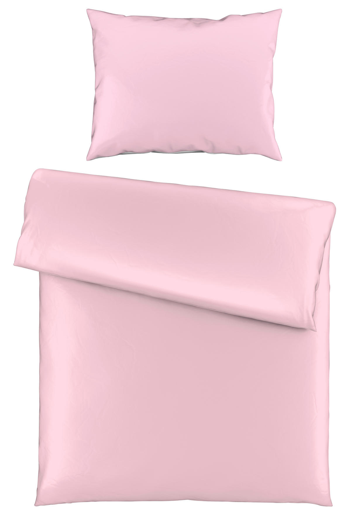 POSTELJNINA SENA 140/220 cm saten roza  - roza, Basics, tekstil (140/220cm) - Novel