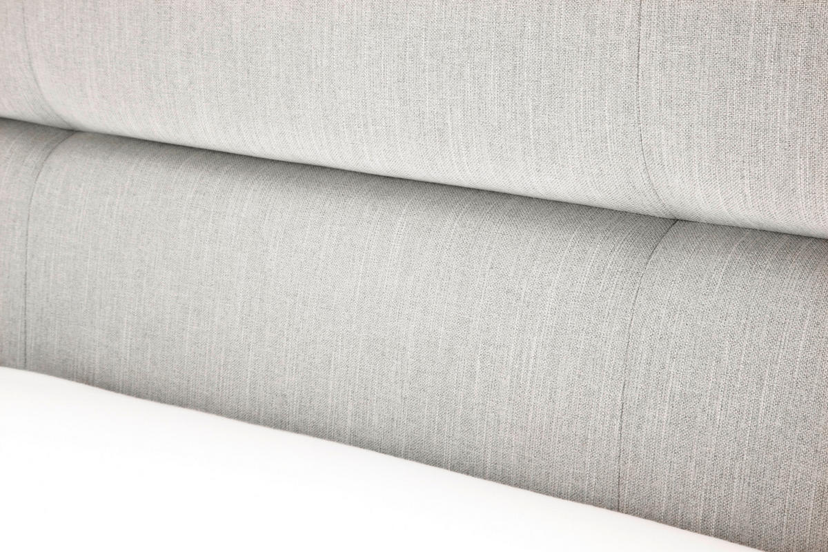POLSTERBETT 160/200 cm  in Hellgrau  - Eichefarben/Birkefarben, Konventionell, Holz/Textil (160/200cm) - Boxxx