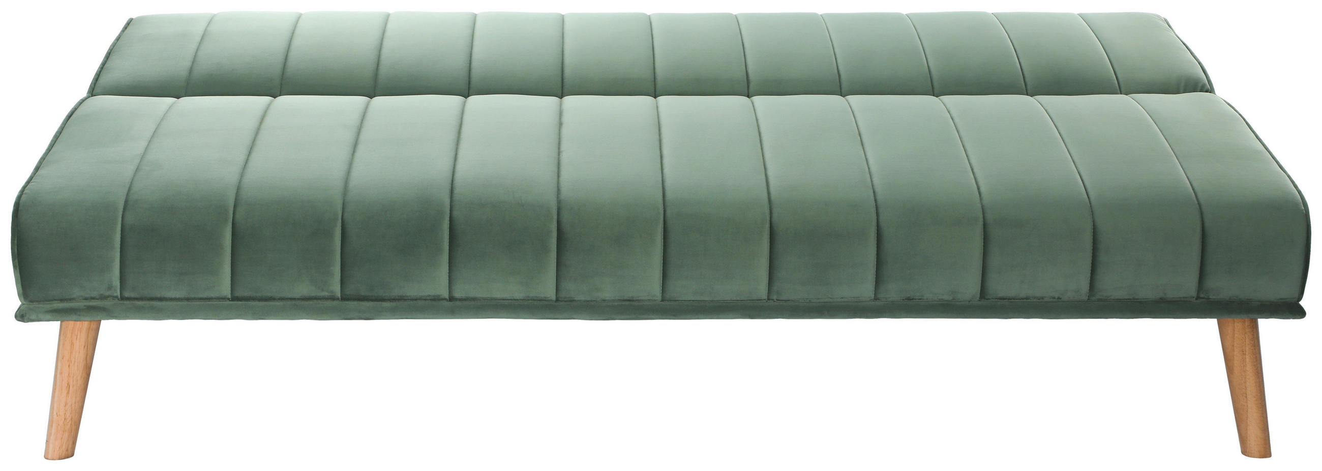 SCHLAFSOFA Samt Mintgrün  - Naturfarben/Mintgrün, Design, Holz/Textil (180/81/86cm) - P & B