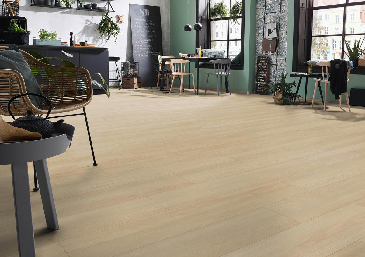 LAMINATBODEN Superior Advanced plus  - Eichefarben, KONVENTIONELL, Holz (138.0/24,4/0,8cm)
