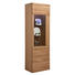 VITRINE FRONT EICHE MASSIV Eiche furniert Eichefarben - Eichefarben, KONVENTIONELL, Glas/Holz (60/190/40,6cm) - Cantus