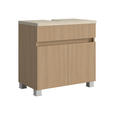 WASCHBECKENUNTERSCHRANK 60/54/35 cm - Sandfarben/Eichefarben, KONVENTIONELL, Holzwerkstoff/Kunststoff (60/54/35cm) - Xora