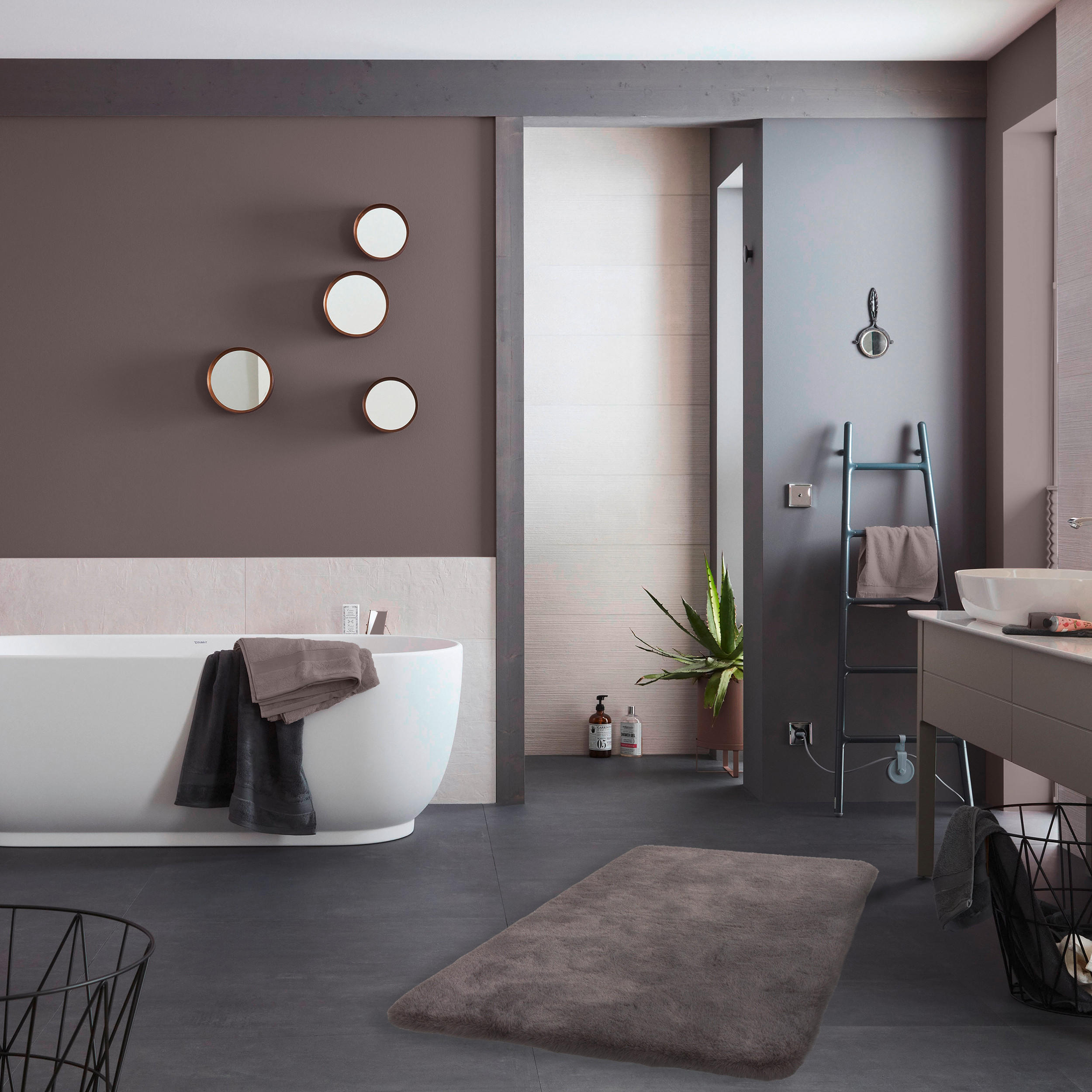 Thumbnail - Schöner Wohnen Badteppich Bali, Grau, Textil, rechteckig, 60x90 cm, für Fußbodenheizung geeignet, rutschfest, Badtextili...