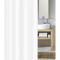 DUSCHVORHANG Phönix 180/200 cm  - Weiß, Basics, Kunststoff (180/200cm) - Kleine Wolke