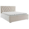 POLSTERBETT 180/200 cm  in Beige  - Chromfarben/Beige, Konventionell, Holz/Kunststoff (180/200cm) - Boxxx