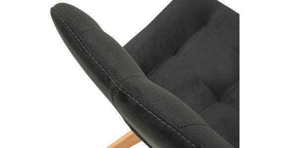 STUHL Flachgewebe Schwarz - Schwarz, KONVENTIONELL, Holz/Textil (56/84/63cm) - Carryhome