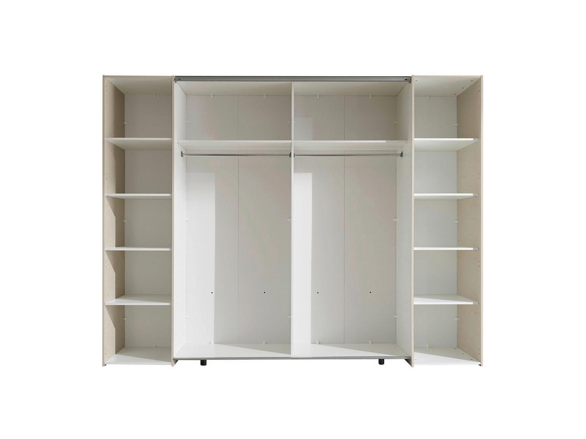 ORMAR ZA ODJEĆU kašmir   - kašmir/crna, Moderno, staklo/drvni materijal (267/205/57cm) - Ti'me