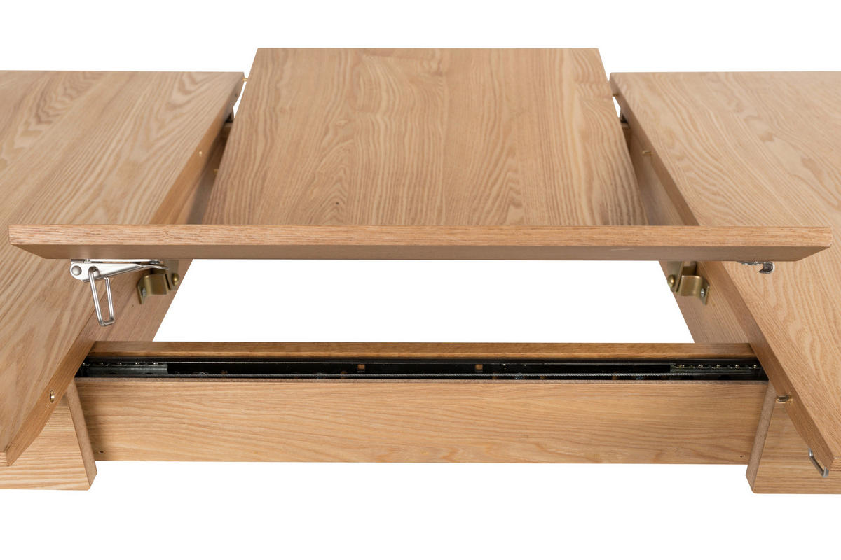 ESSTISCH Eschefarben rechteckig  ausziehbar  - Eschefarben, Basics, Holz/Holzwerkstoff (120/80/76cm) - Zuiver