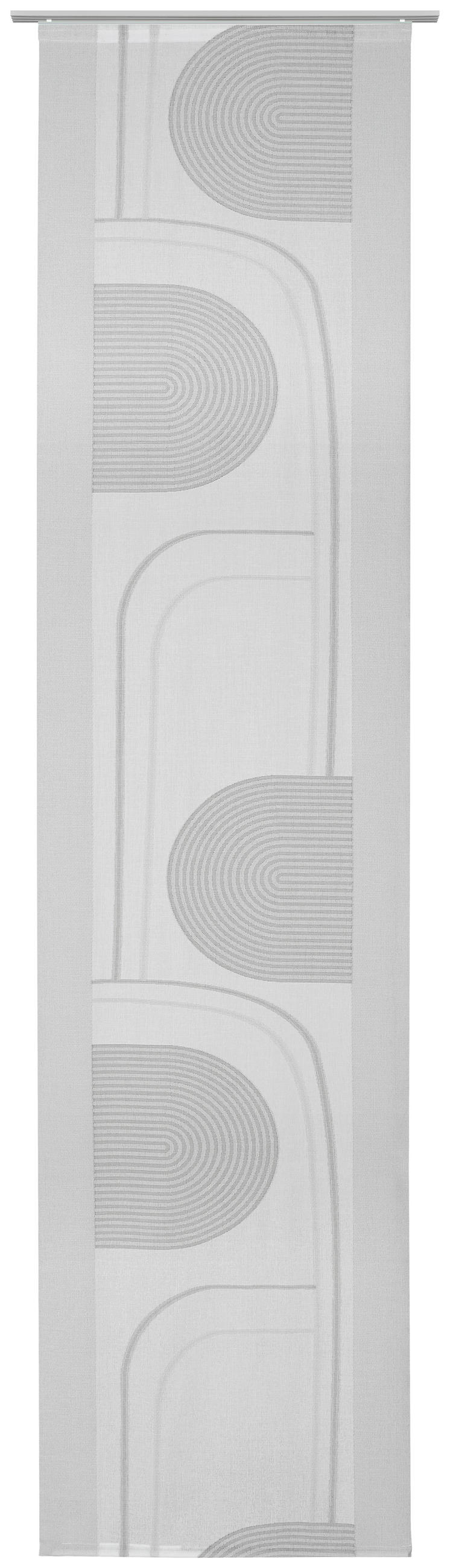 PANELOVÝ ZÁVĚS, 60/255 cm - šedá, Design, textil (60/255cm) - Novel