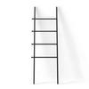HANDTUCHLEITER - Schwarz, KONVENTIONELL, Holz/Metall (51/152/4cm) - Umbra