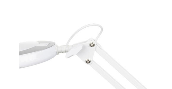 SCHREIBTISCHLEUCHTE Zaniah 60/15,8/33 cm  - Weiß, Basics, Kunststoff/Metall (60/15,8/33cm) - Novel