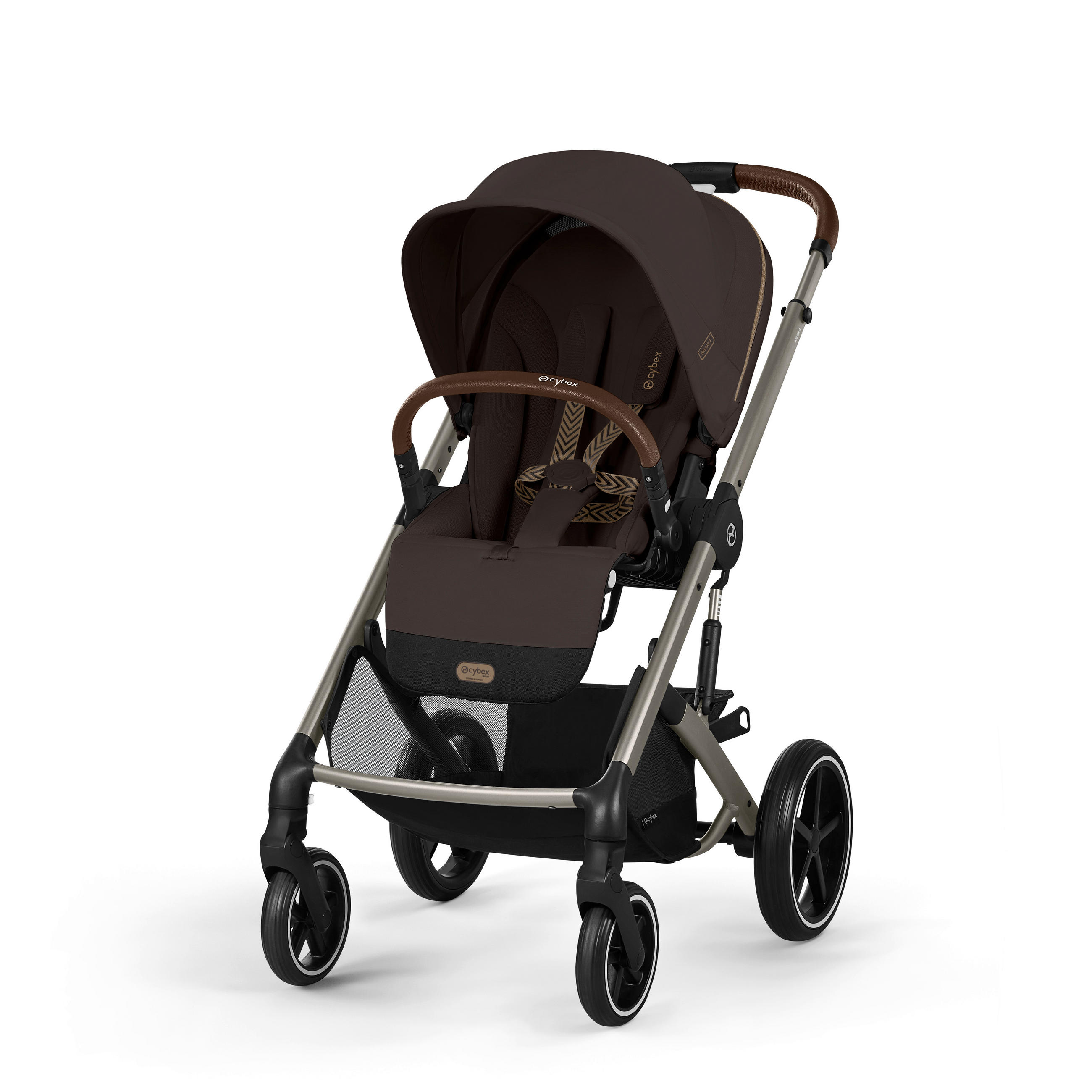 KINDERWAGEN  Balios S Lux  Chocolate Brown  - Taupe/Dunkelbraun, Basics, Metall (87/60/108cm) - cybex GOLD