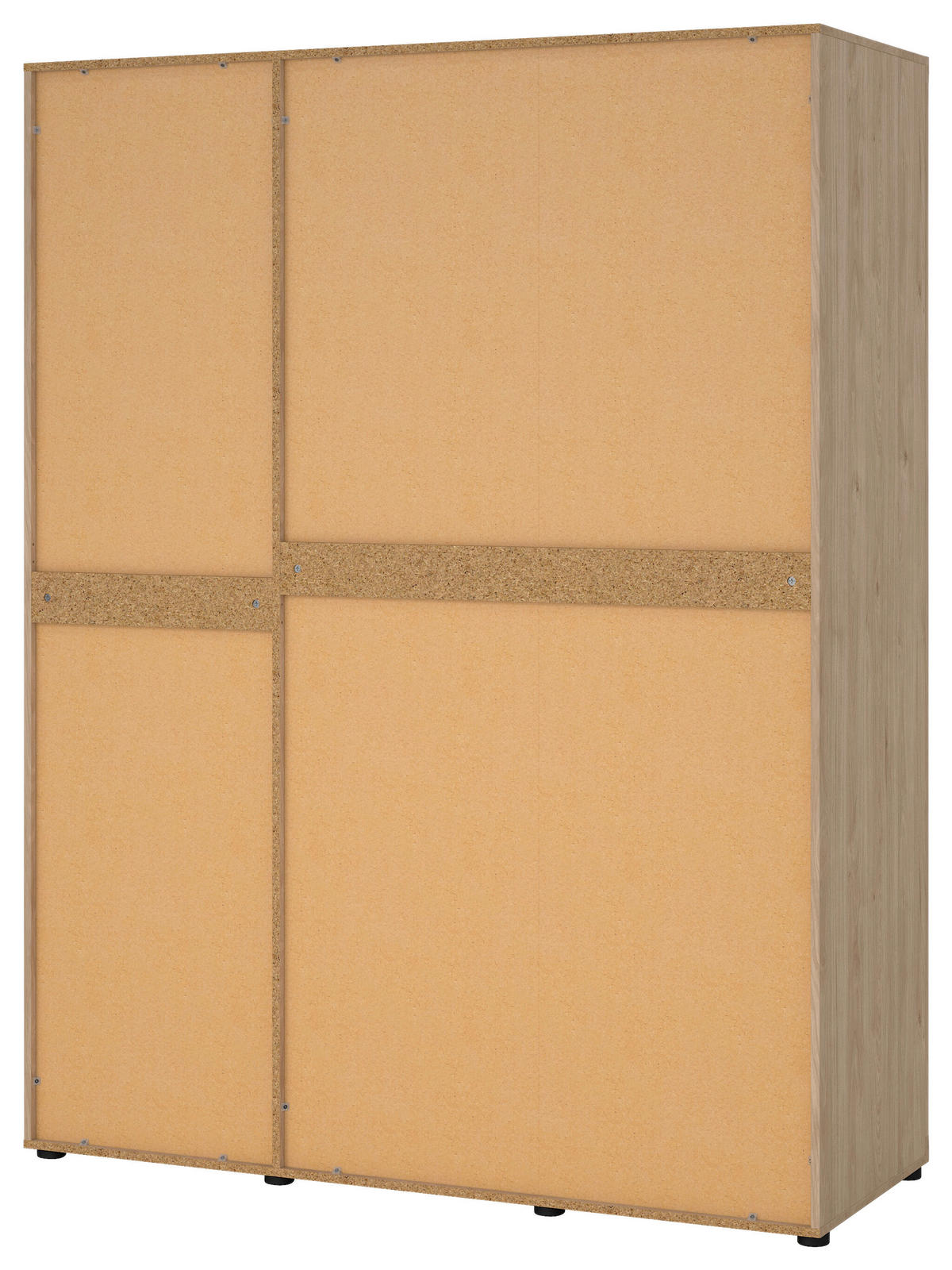 DULAP CU UȘI ROTATIVE culoare lemn stejar  - culoare lemn stejar/negru, Modern, metal/material pe bază de lemn (153,6/200,9/59,8cm) - MID.YOU