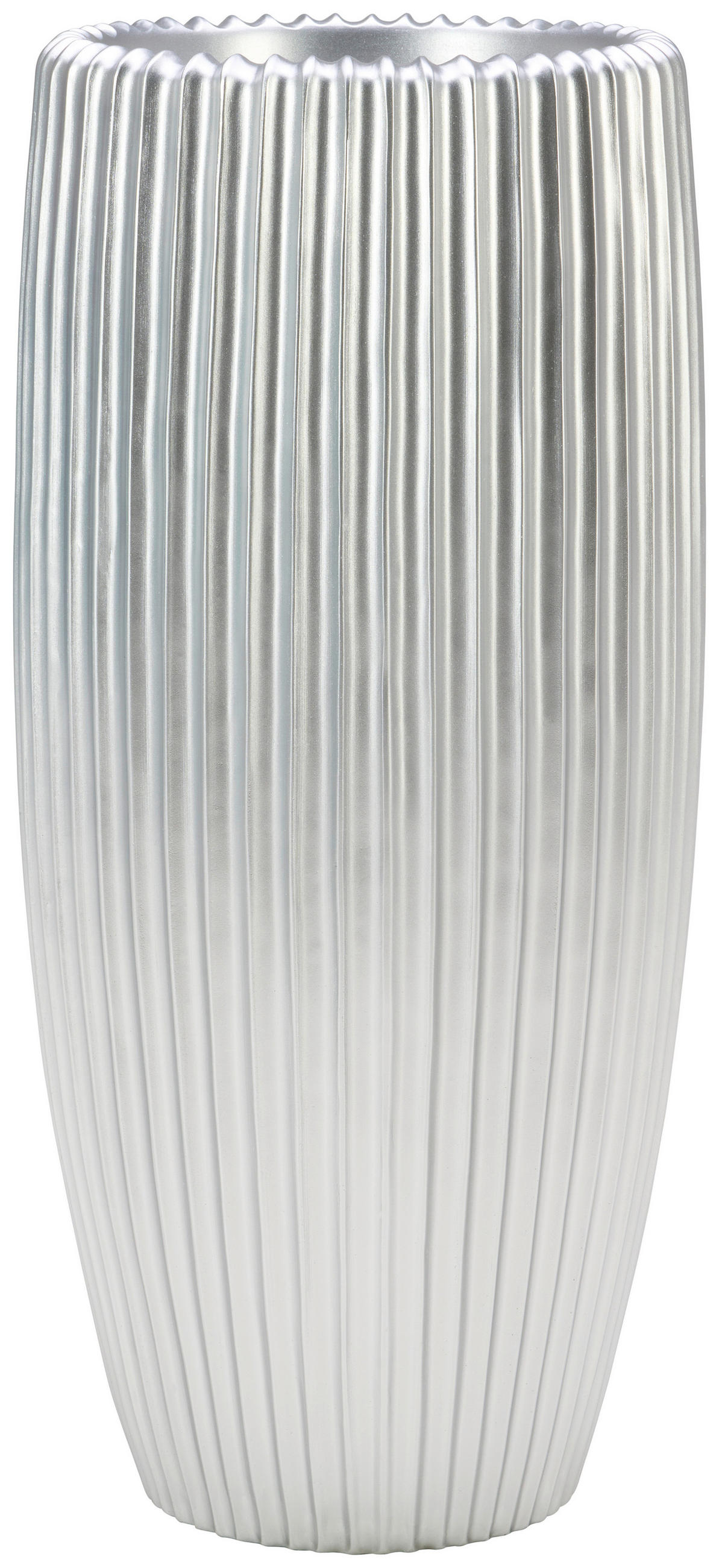 VAZĂ 77 cm  - argintiu, Design, plastic (36/77cm) - Ambia Home