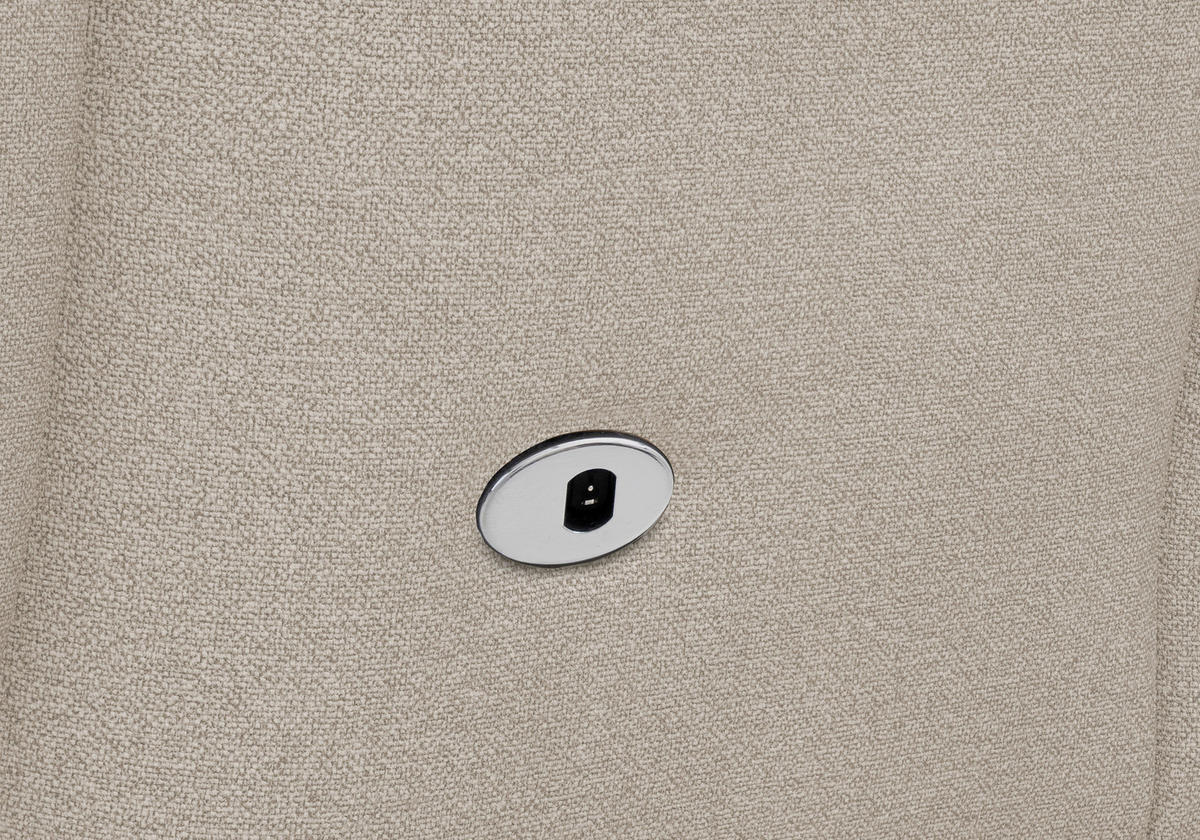 RELAXAČNÍ KŘESLO, textil, krémová - černá/krémová, Basics, textil/plast (76/110/84cm) - Sit & More