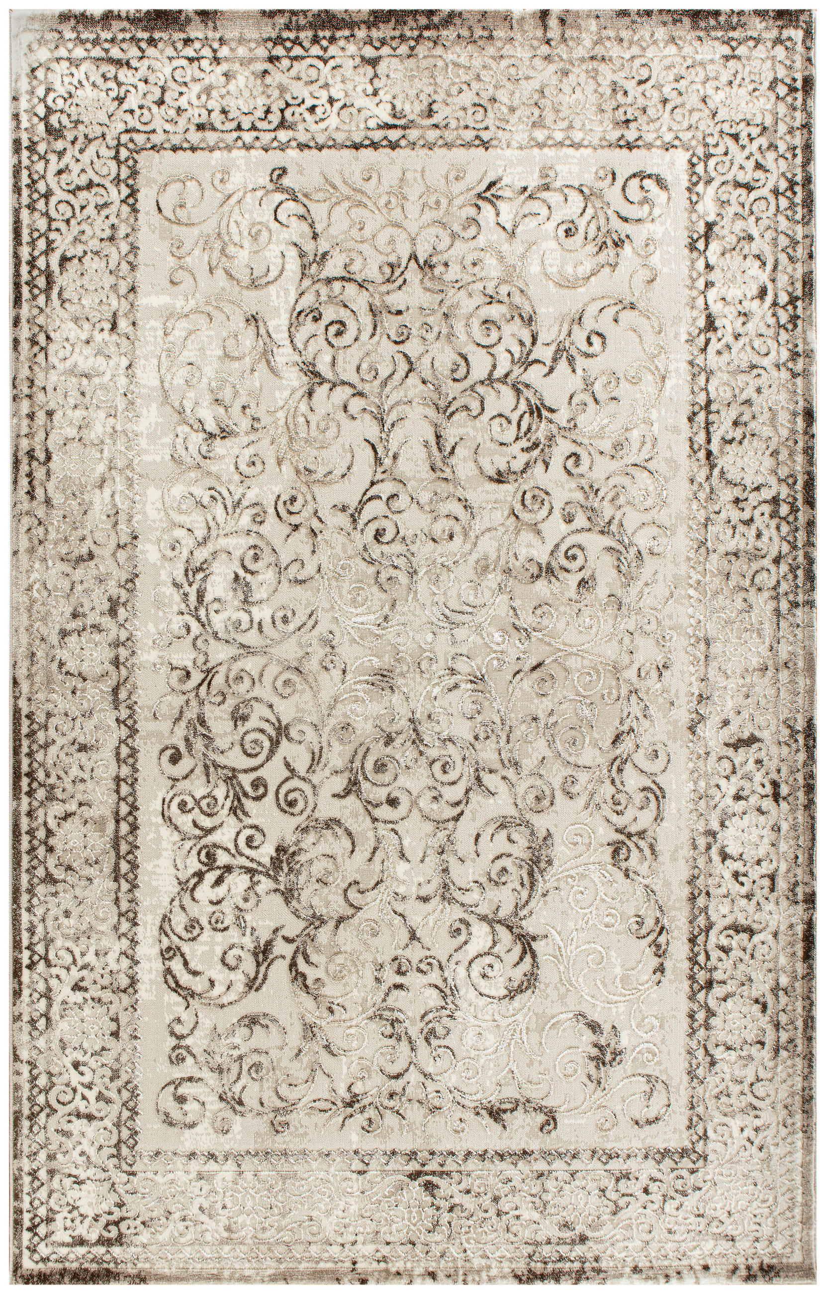 KOBEREC TKANÝ NA PLOCHO, 300/400 cm, hnědá, béžová - hnědá/béžová, Basics, textil (300/400cm)