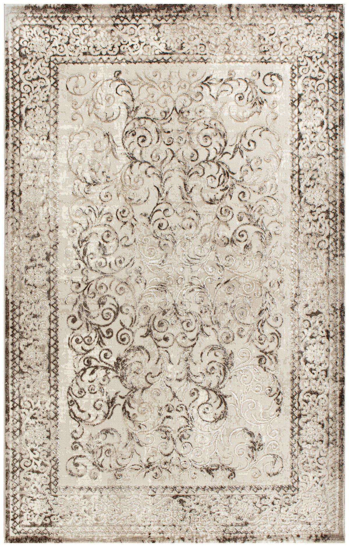 PLOCHO TKANÝ KOBEREC, 300/400 cm, hnedá, béžová - hnedá/béžová, Basics, textil (300/400cm)