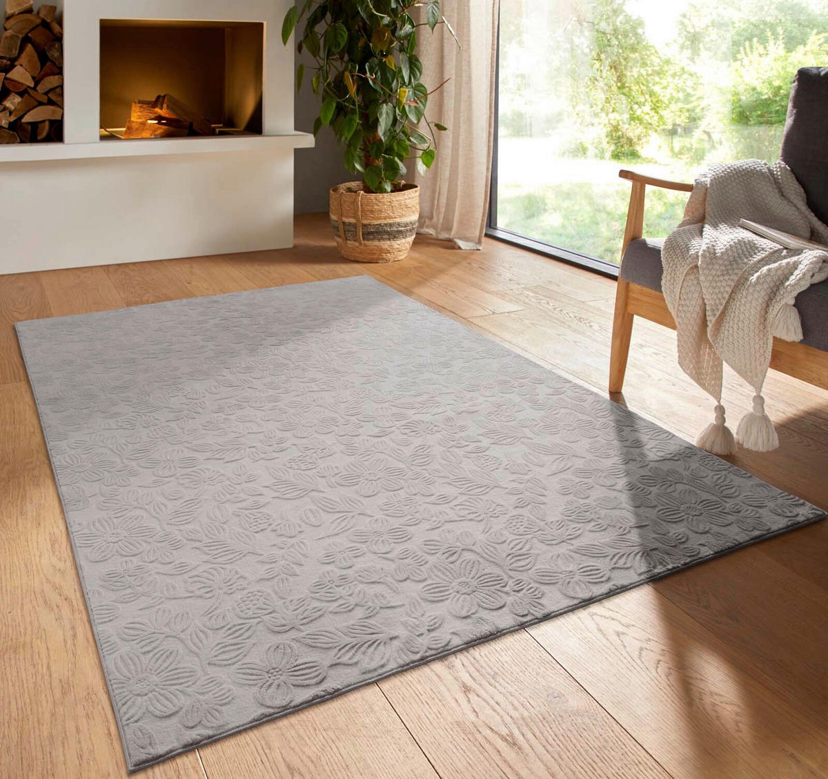 WEBTEPPICH 300/400 cm Stilo Hellgrau rechteckig  - Hellgrau, Basics, Textil (300/400cm) - Novel