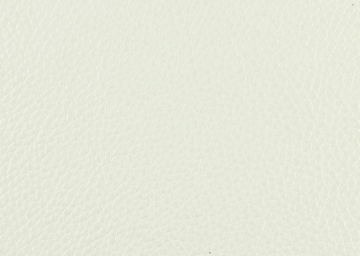 3-SITZER-SOFA Echtleder Weiss  - Weiss/Schwarz, Design, Leder/Metall (210/79/104cm) - Belluti