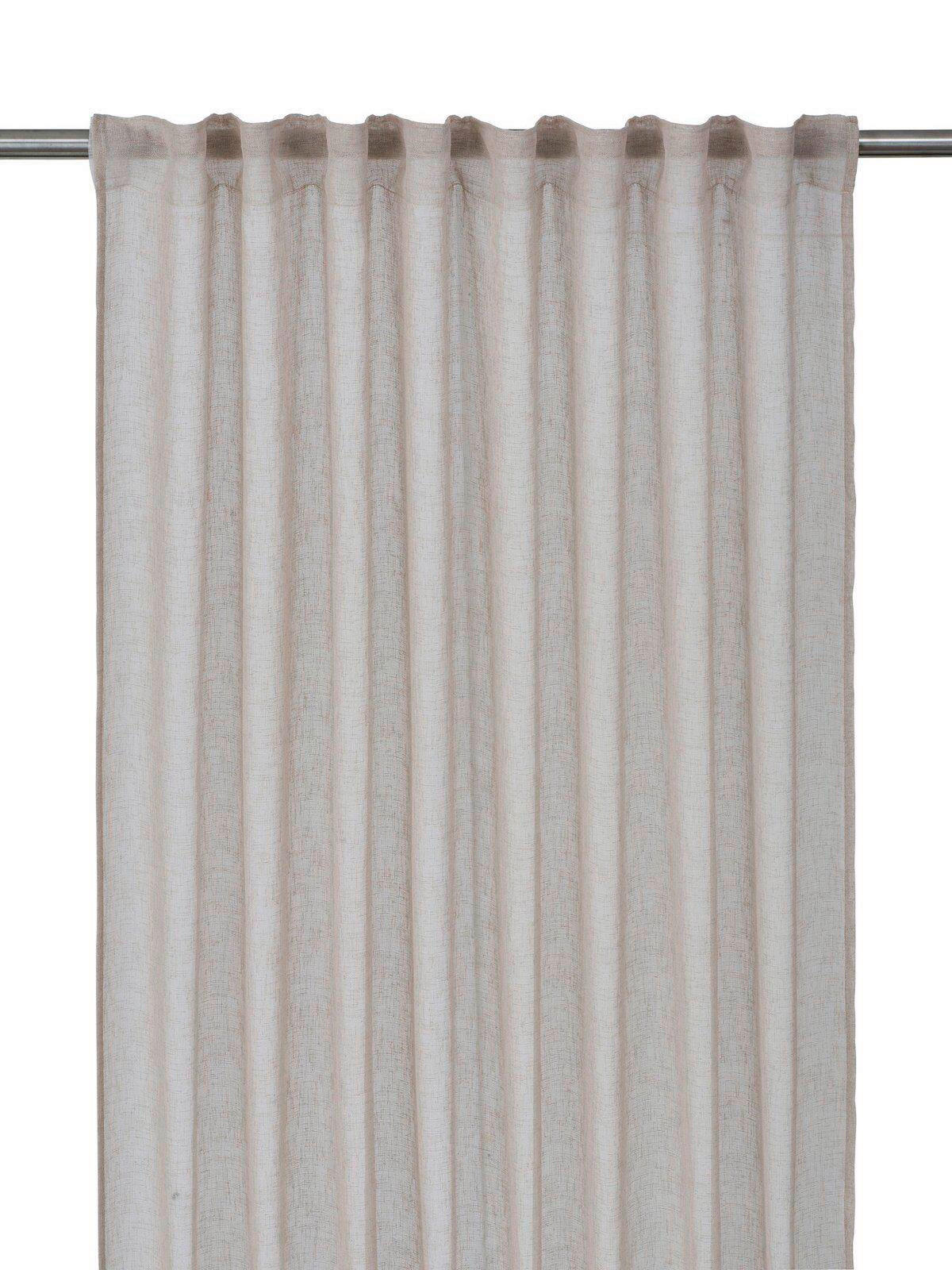 GARDINLÄNGD halvtransparent beige /140/350 cm