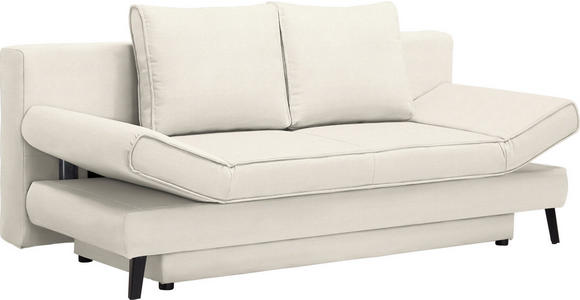 SCHLAFSOFA Sidney in Naturfarben  - Schwarz/Naturfarben, Design, Textil/Metall (200/85/90cm) - Xora