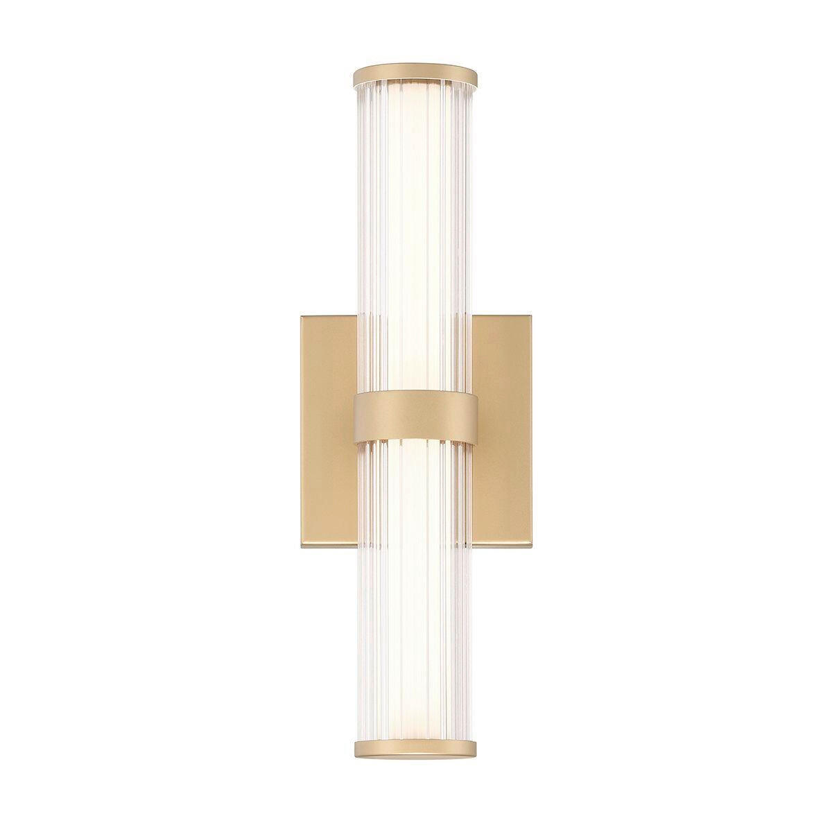 LED-WANDLEUCHTE    - Goldfarben, KONVENTIONELL, Glas/Metall (35,5/9/10,1cm) - Elstead Lighting