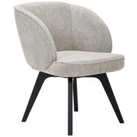 ARMLEHNSTUHL  in Webstoff  - Schwarz/Cappuccino, Design, Holz/Textil (63/83/62cm) - Novel