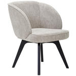 ARMLEHNSTUHL  in Webstoff  - Schwarz/Cappuccino, Design, Holz/Textil (63/83/62cm) - Novel