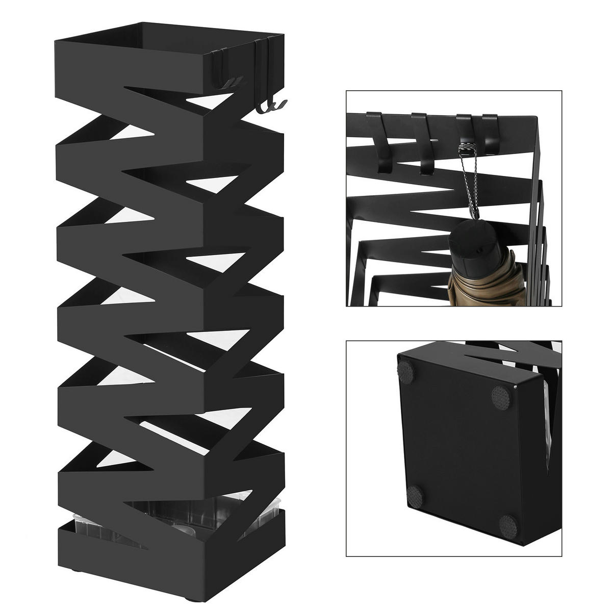SCHIRMSTÄNDER - Schwarz, Trend, Metall (15.5/49/15.5cm) - Boxxx