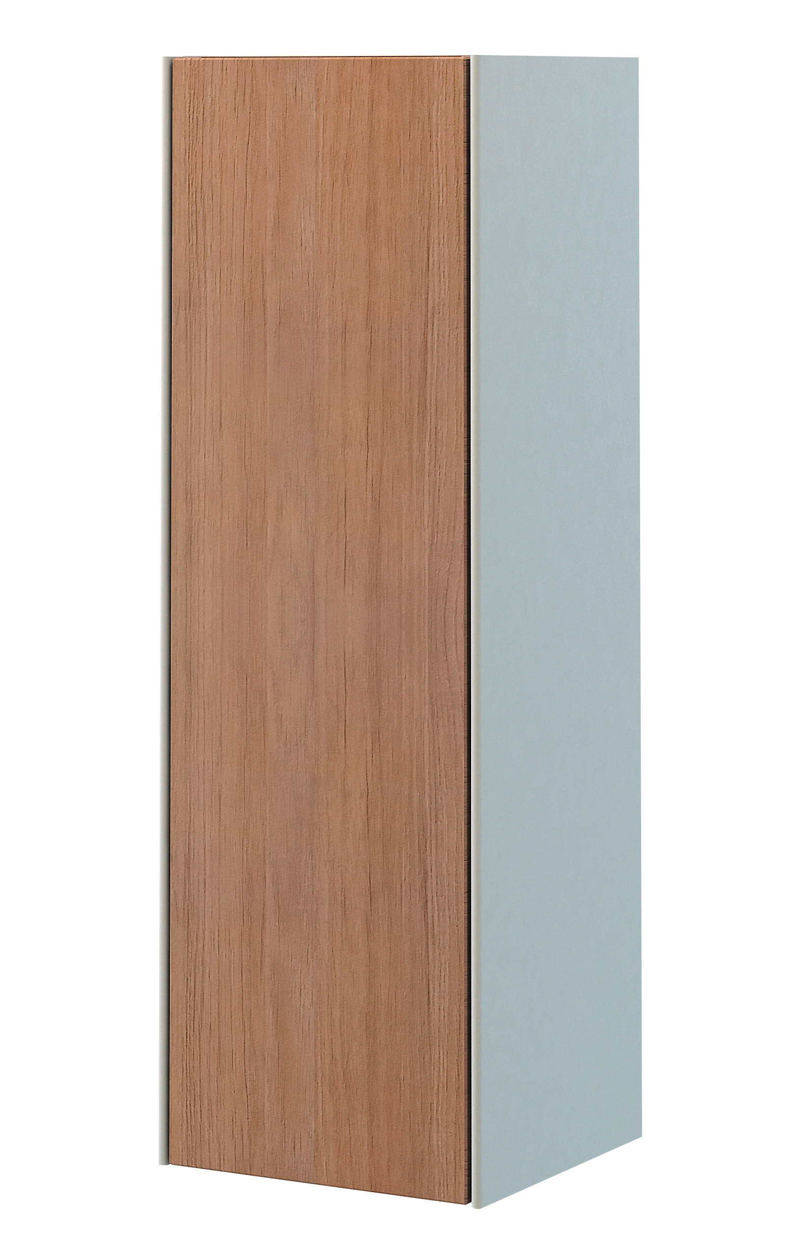 FALISZEKRÉNY 27/80/25 cm  - tölgyfa/fehér, Basics, faalapú anyag/Üveg (27/80/25cm) - Welnova
