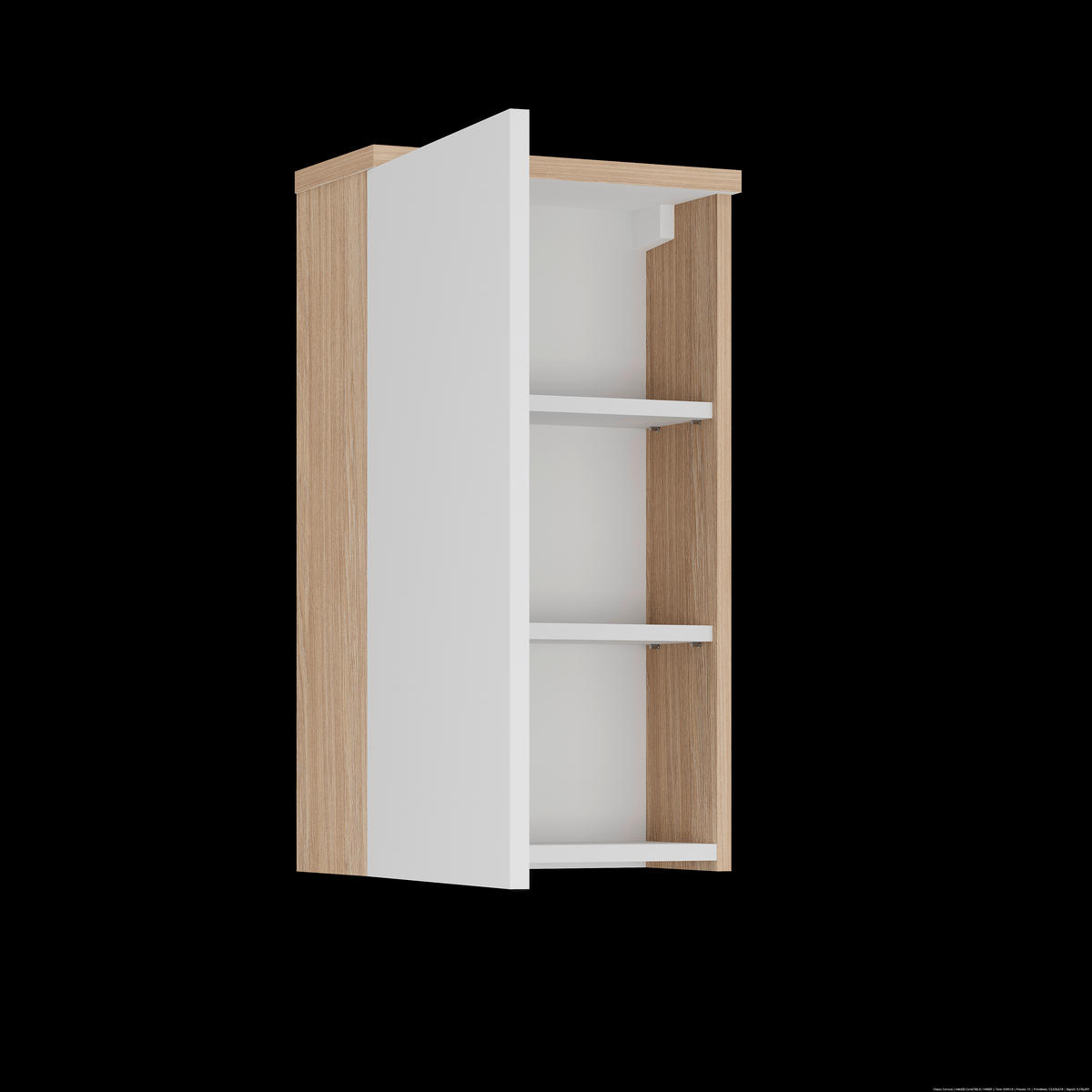 VISEČA OMARA 40/70/20 cm  - Basics, leseni material (40/70/20cm) - Ti'me