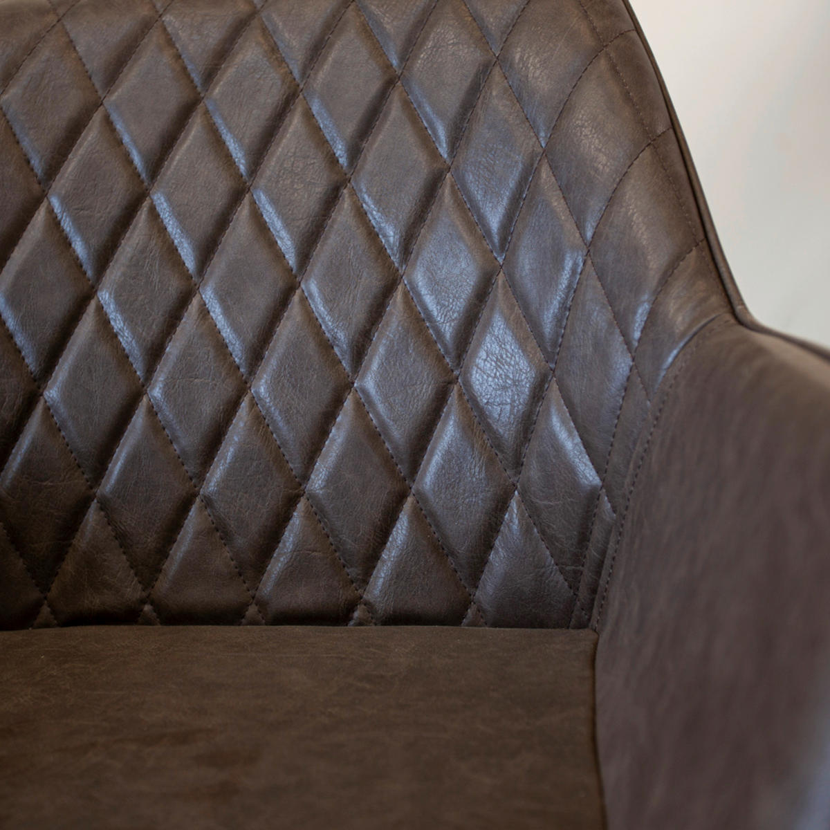 SADA ŽIDLÍ 2 kusy - černá/šedohnědá, Konvenční, kov/textil (62/83/60cm) - MID.YOU