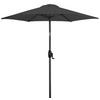 SONNENSCHIRM 180 cm Anthrazit  - Anthrazit, Design, Textil/Metall (180/180cm) - Doppler