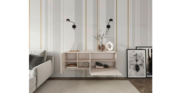 LOWBOARD  in 150/50/42 cm  - Kaschmir, Design, Holzwerkstoff (150/50/42cm) - Hom`in