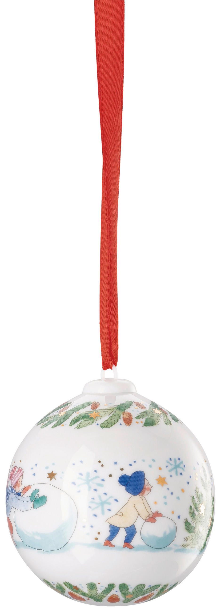 PORZELLANKUGEL 2025 2025 - Weihnachtsspiele  - Multicolor, Basics, Keramik (6,2/7,8cm) - Hutschenreuther