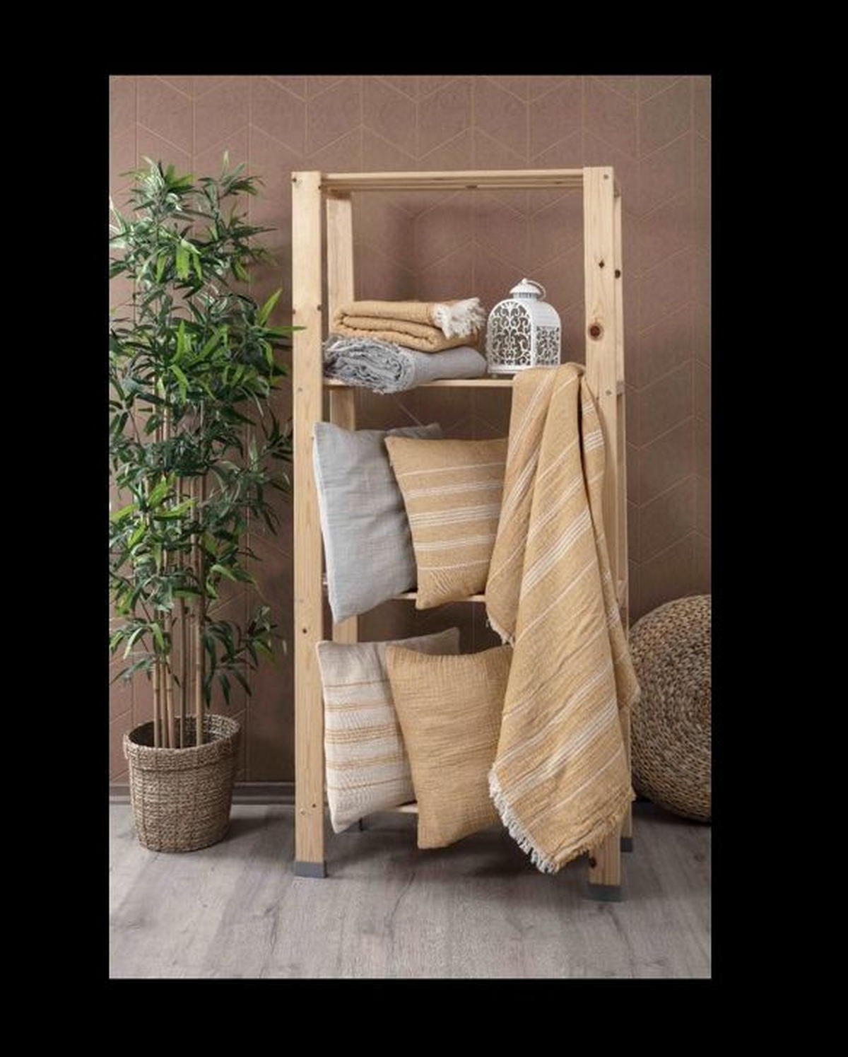 ĆEBE 150/200 cm žuta, prirodna boja  - prirodna boja/žuta, Konvencionalno, tekstil (150/200cm) - Ambiente