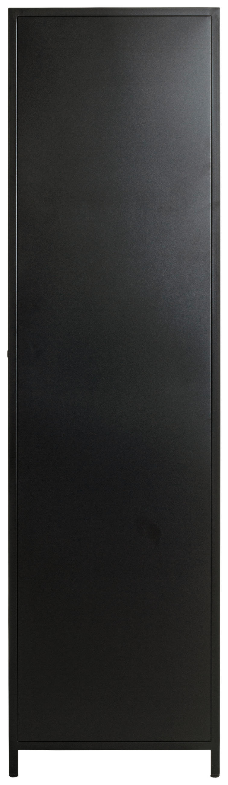 GARDEROBE  in 80/170/45 cm  - Schwarz, Design, Metall (80/170/45cm)