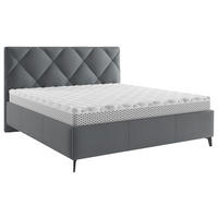 POLSTERBETT 160/200 cm,  in Bronzefarben, gepolstertes Kopfteil, Lattenrost, Bettkasten,  - Anthrazit/Schwarz, MODERN, Holz/Textil (160/200cm) - Boxxx